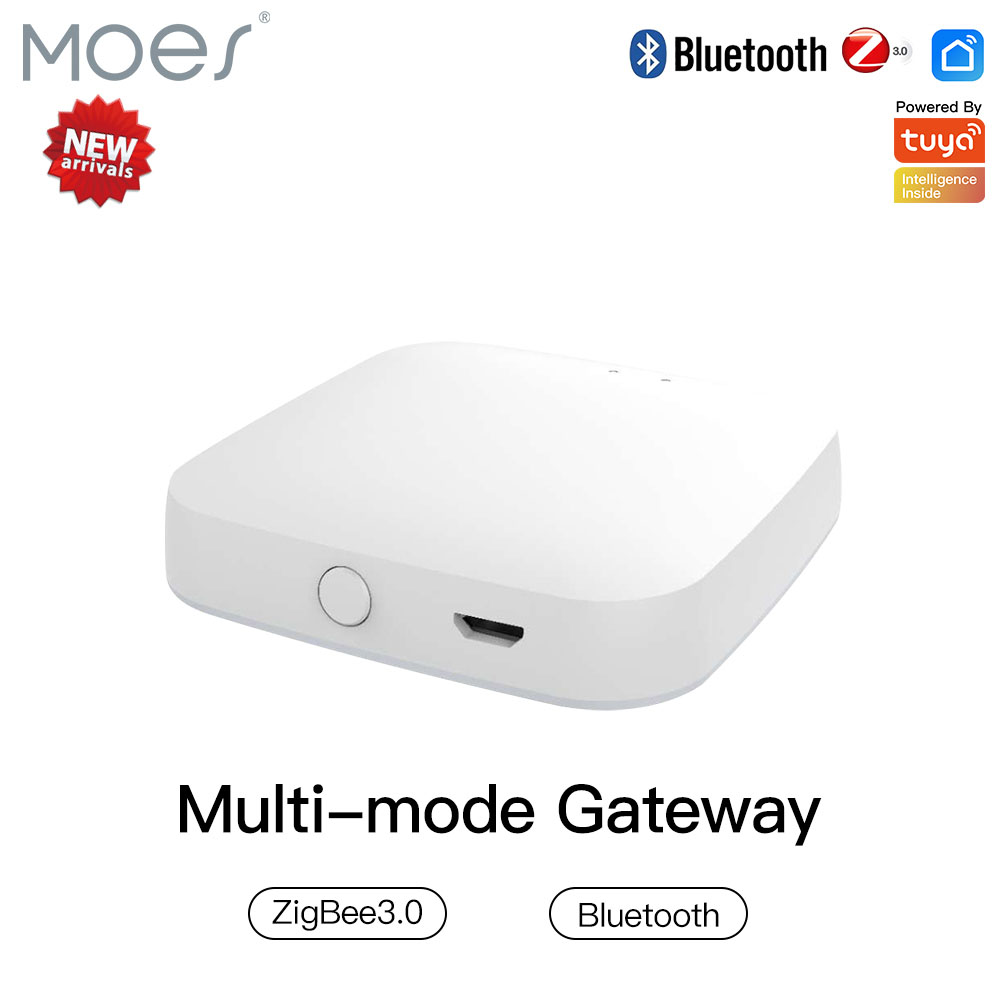 Matter Hub Thread - Moes หลายโหมดสมาร์ทเกตเวย์ ZigBee บลูทูธไร้สาย, ฮับตาข่ายทำงานร่วมกับ Tuya