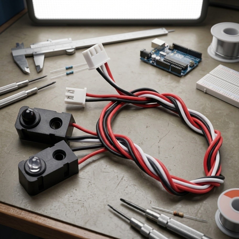 Home Automation Systems Diy - ชุดเซ็นเซอร์ลำแสงอินฟราเรด 4 คู่ สวิตช์ IR แบบลำแสงทะลุ