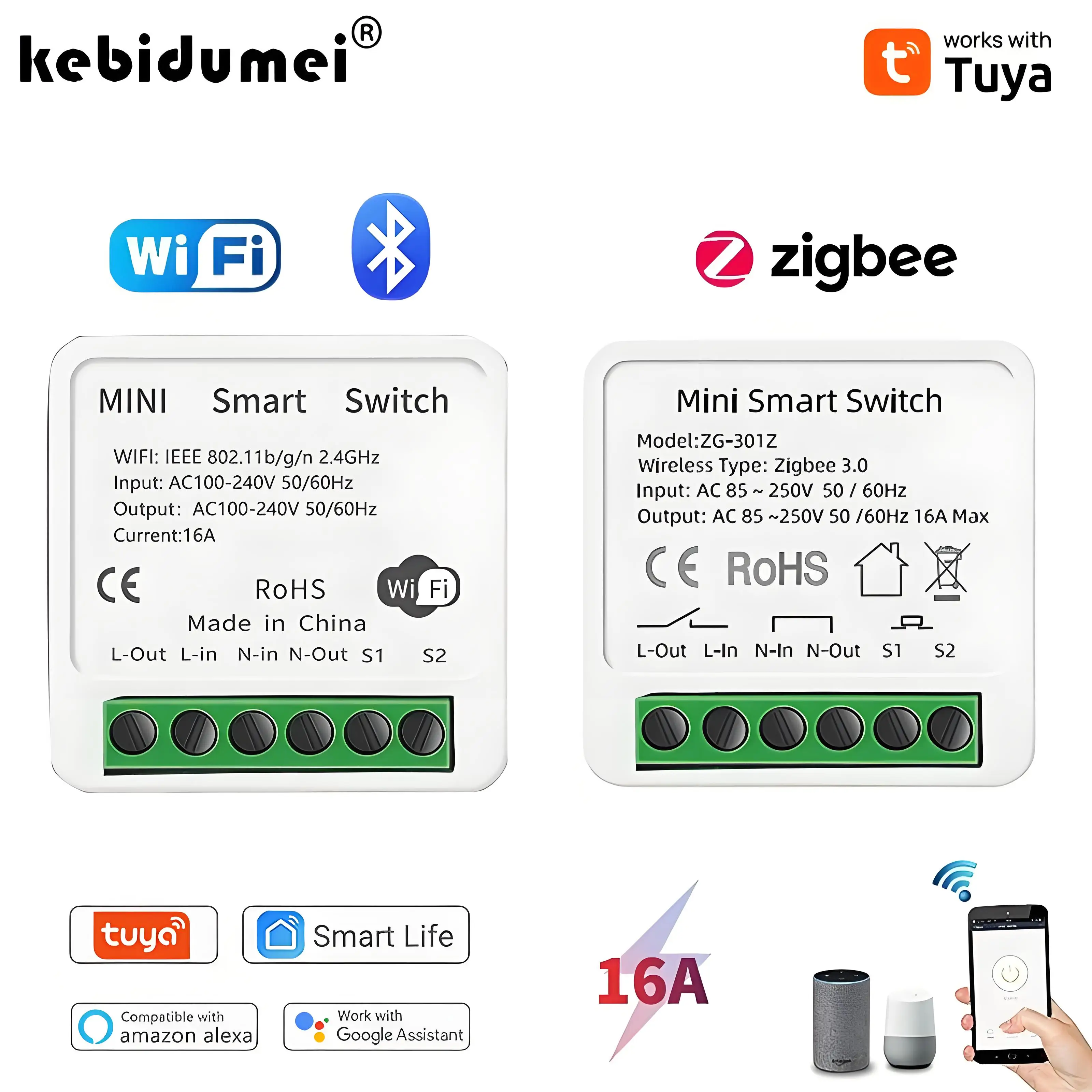 Diy Home Automation Controller - 16A Tuya Zigbee 3.0 มินิสมาร์ท DIY