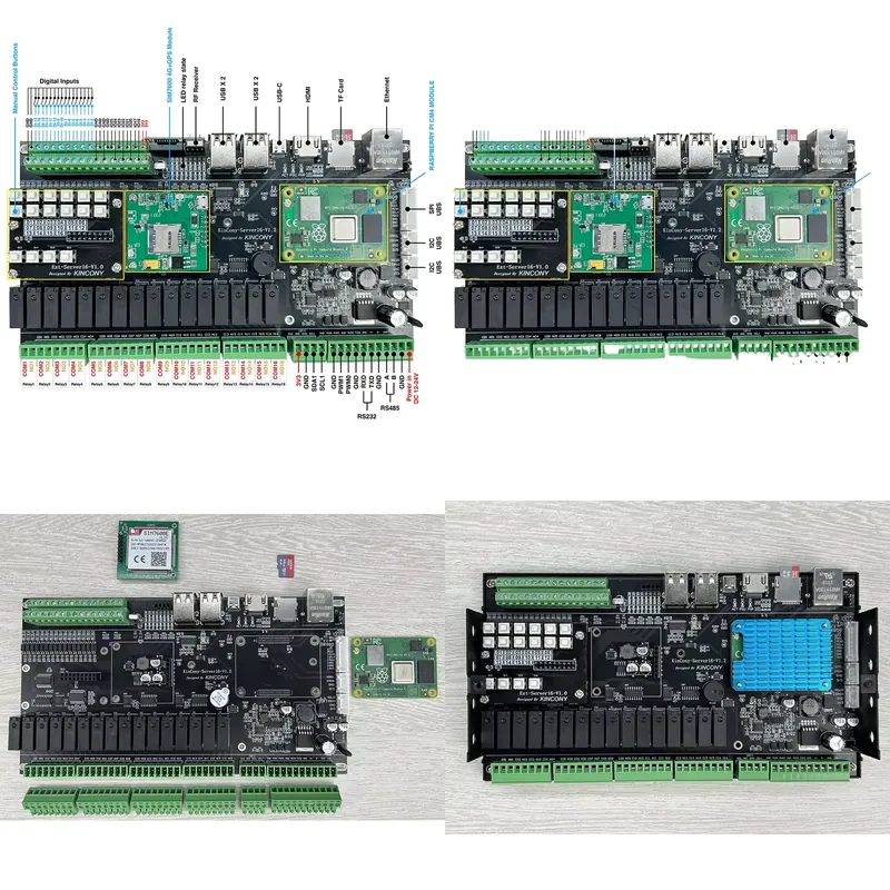 Home Automation Raspberry Pi - ชุดอุปกรณ์ควบคุมบ้านอัตโนมัติและระบบรักษาความปลอดภัย Kincony Server16 Raspberry Pi IoT