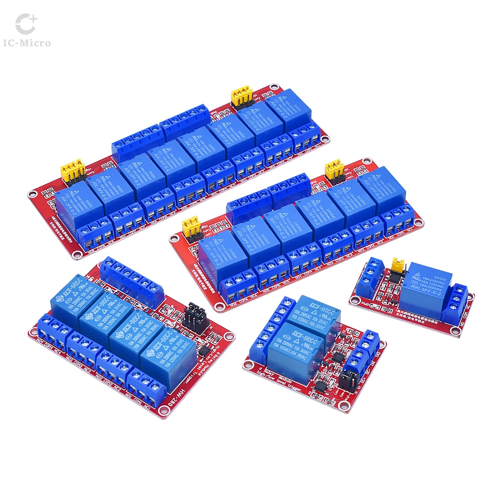 โมดูลรีเลย์ 1 2 6 4 8 ช่อง 5V  - Relay 8 Channel Board บทวิจารณ์และราคา