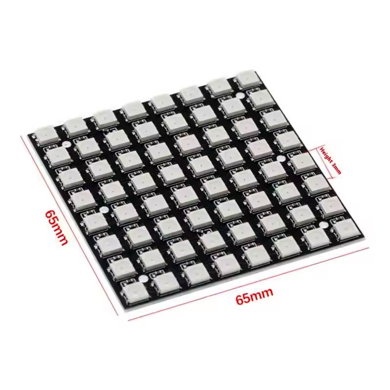 โมดูลเมทริกซ์ LED WS2812 5050  - Rgb Led Matrix 8X8 บทวิจารณ์และราคา