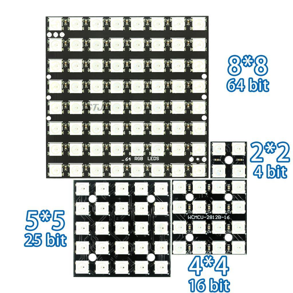 5050 LED RGB 8x8 4 16 25 64 WS - Rgb Led Matrix 8X8 บทวิจารณ์และราคา